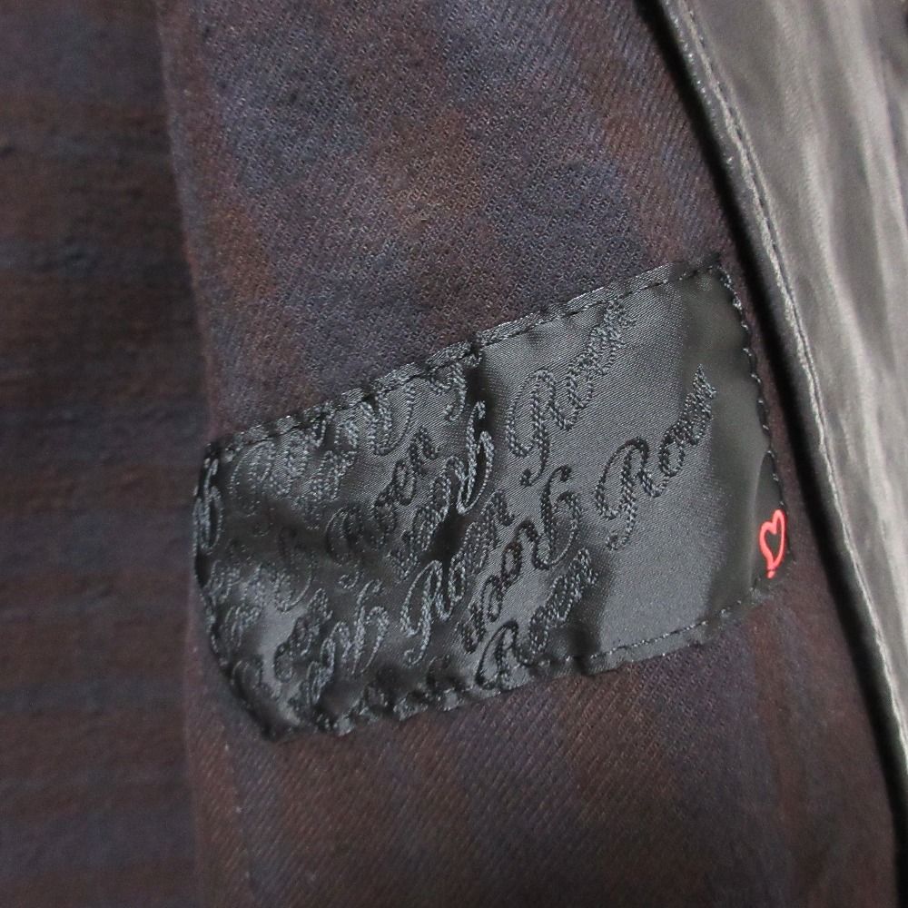 Roen ロエン ロック ワッペン 刺繍 ディアスキン ロングコート サイズ