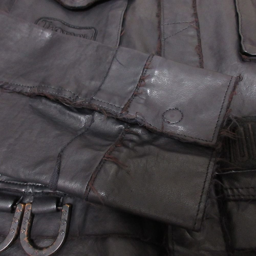 Roen ロエン ロック ワッペン 刺繍 ディアスキン ロングコート サイズ