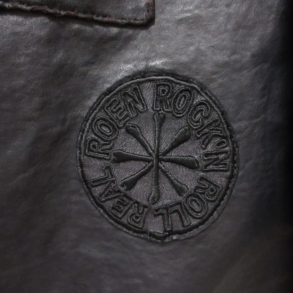 Roen ロエン ロック ワッペン 刺繍 ディアスキン ロングコート サイズ