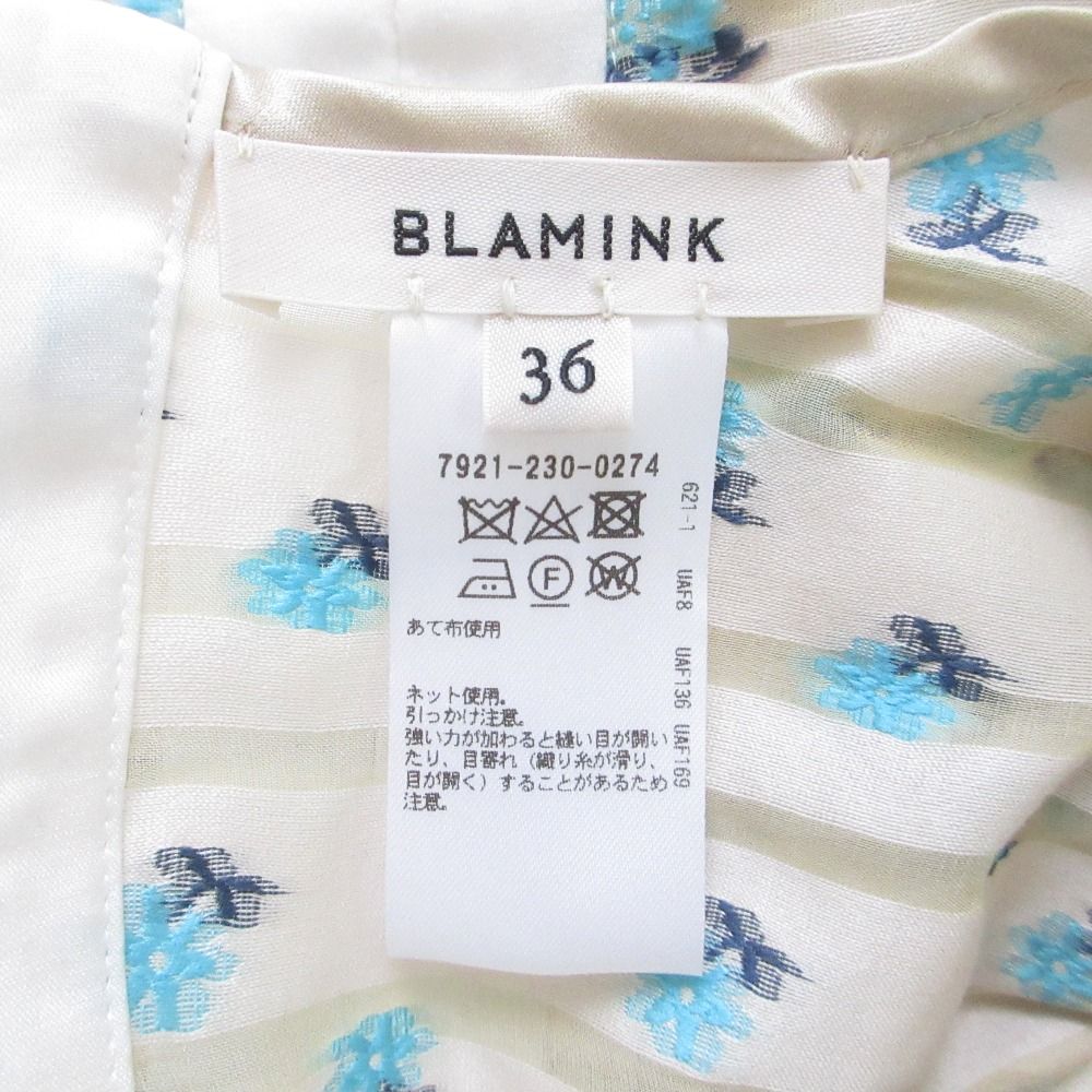 美品 24AW BLAMINK ブラミンク FALL フラワージャカードブラウス 7921