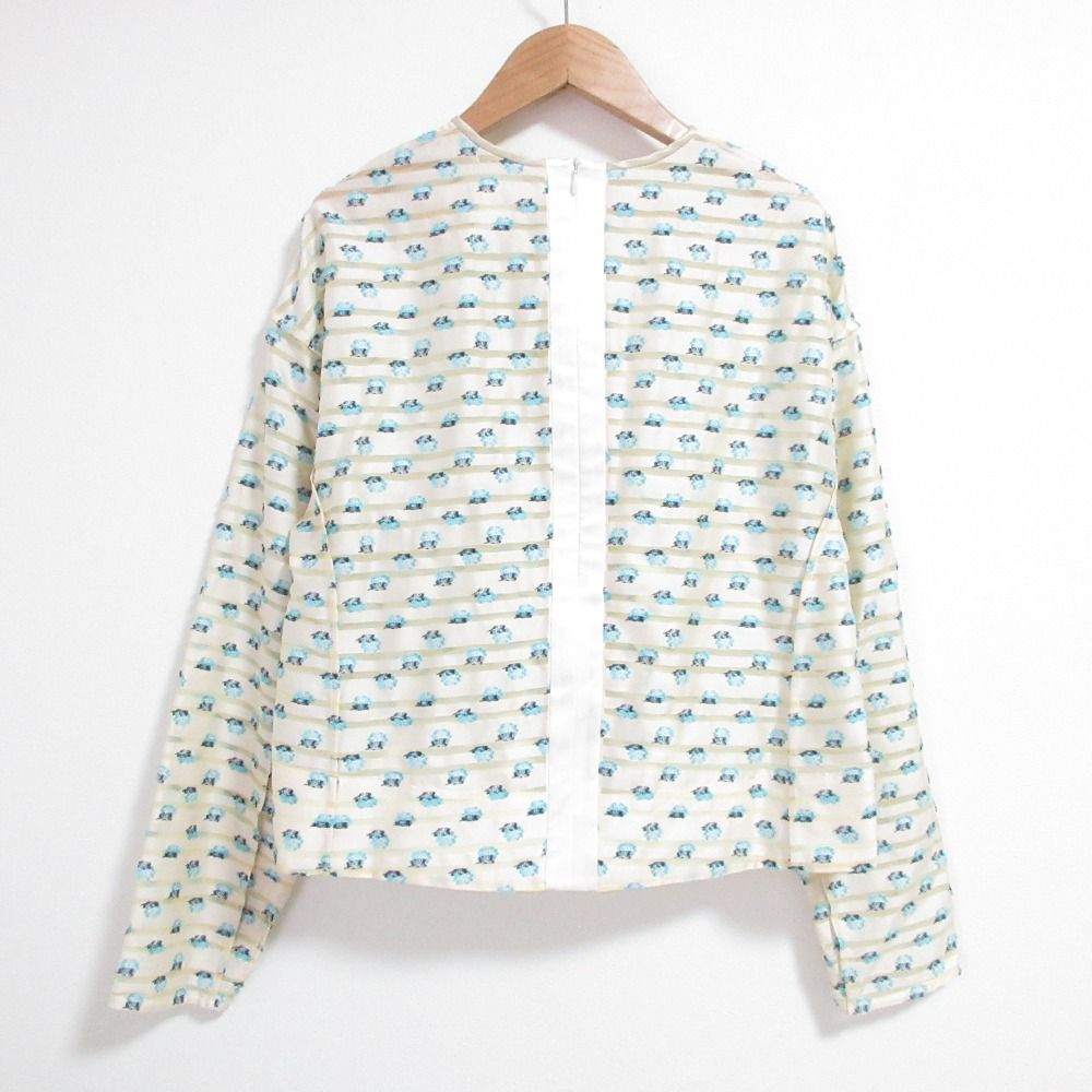 美品 24AW BLAMINK ブラミンク FALL フラワージャカードブラウス 7921