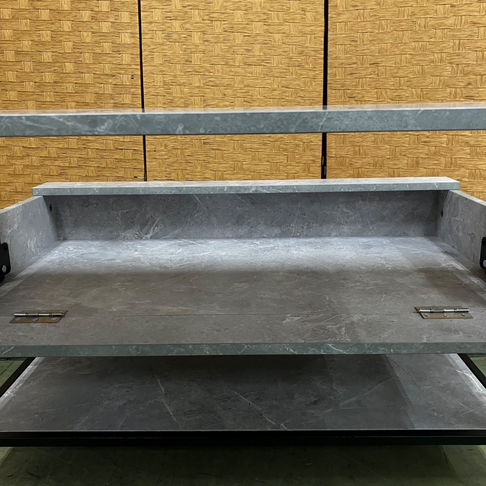 【値引き交渉可】大理石 センターテーブル □【値下げ交渉可能】Fika フィーカ 昇降式センターテーブル 大理石調