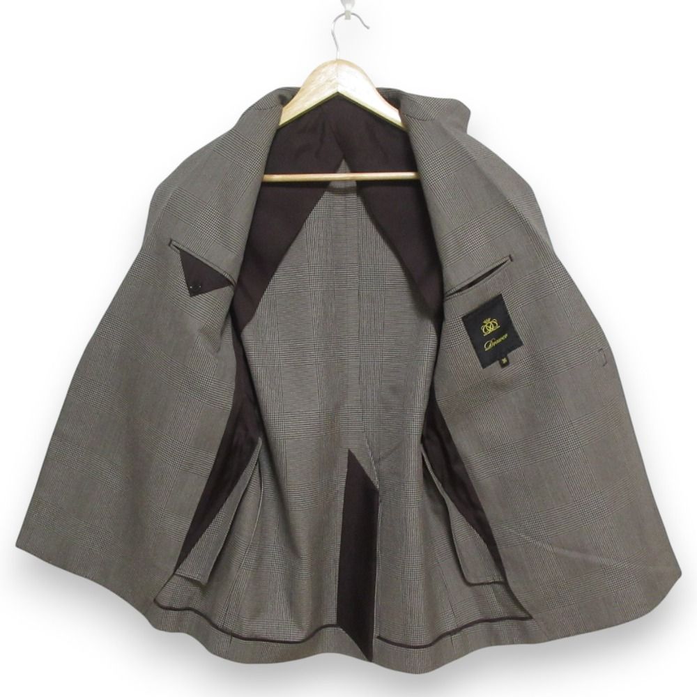 美品 22AW DRAWER ドゥロワー グレンチェック柄 ウール×コットン ジレ
