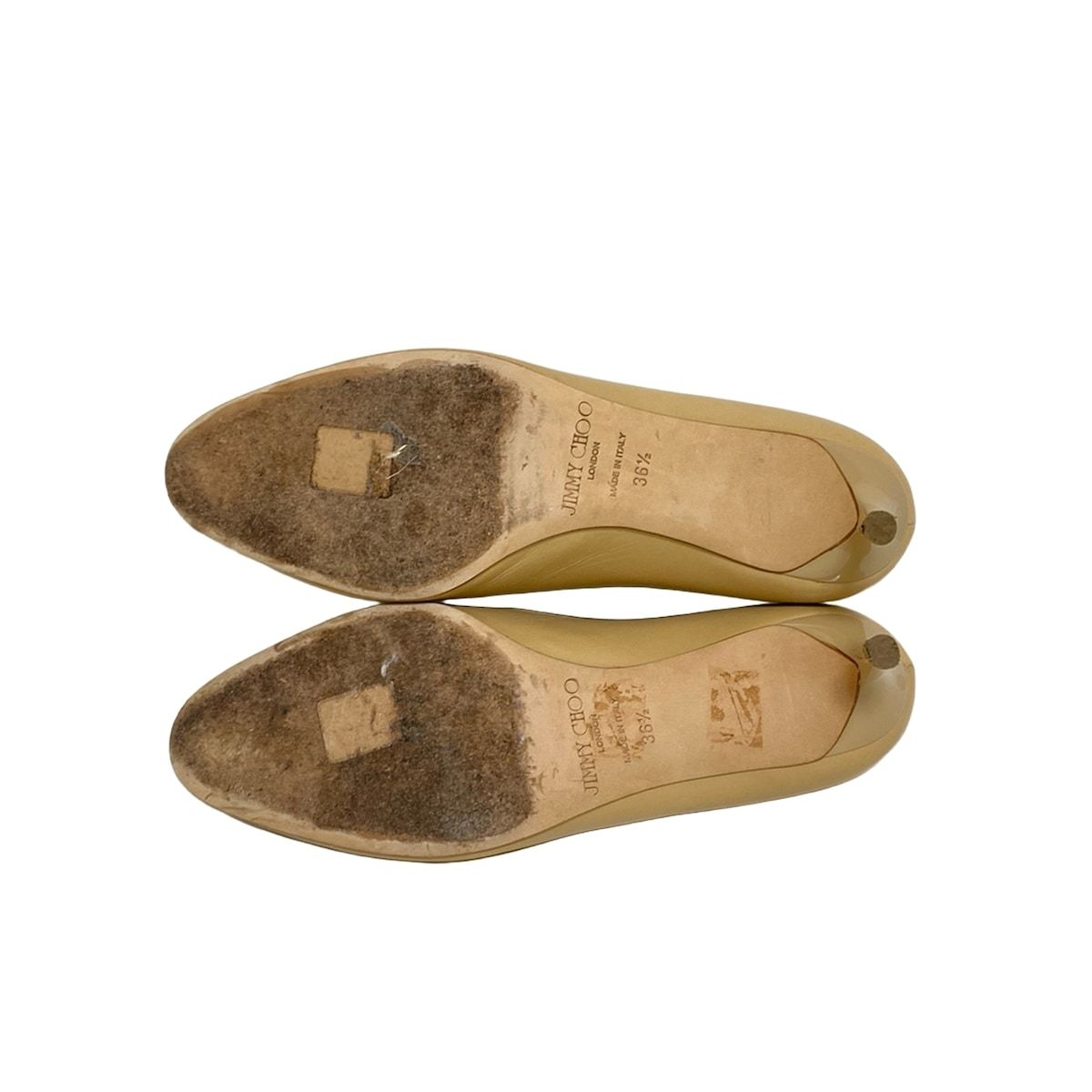 JIMMY CHOO(ジミーチュウ) パンプス 36 1/2 レディース - ベージュ