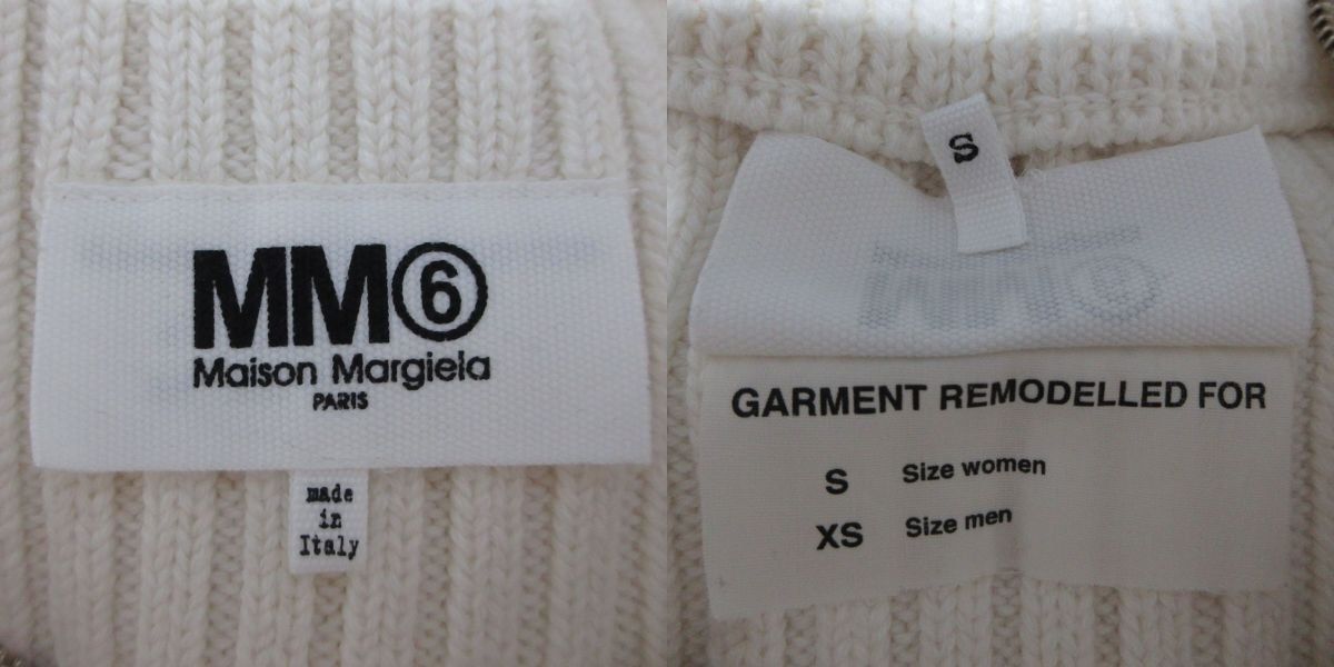 美品 23SS MM6 Maison Margiela メゾンマルジェラ ダメージ加工