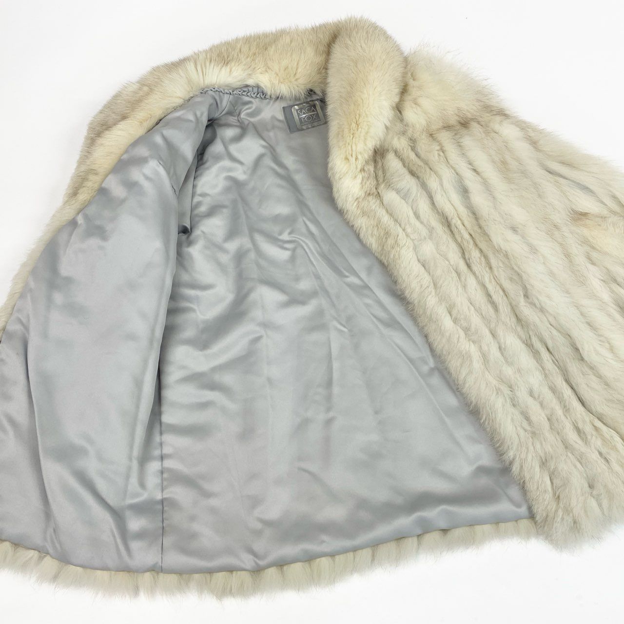 49k19 SAGA FOX サガフォックス 銀サガ ブルーフォックス ファーコート