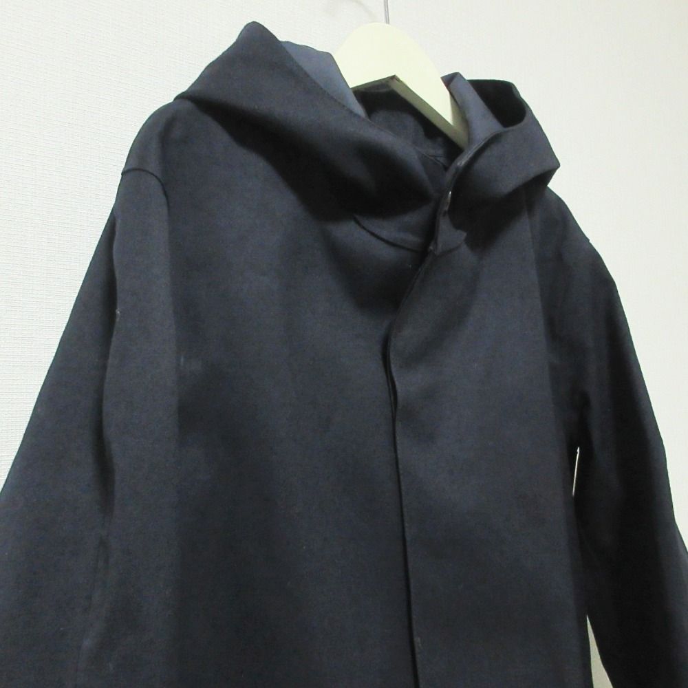 MACKINTOSH マッキントッシュ ゴム引き フーデッド コート 36 ネイビー
