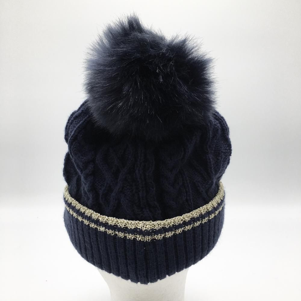 Callaway 3点セット　ワンピース ニット帽子レッグウォーマー　ネイビー金 Callaway 3点セット ワンピース ニット帽子レッグウォーマー ネイビー