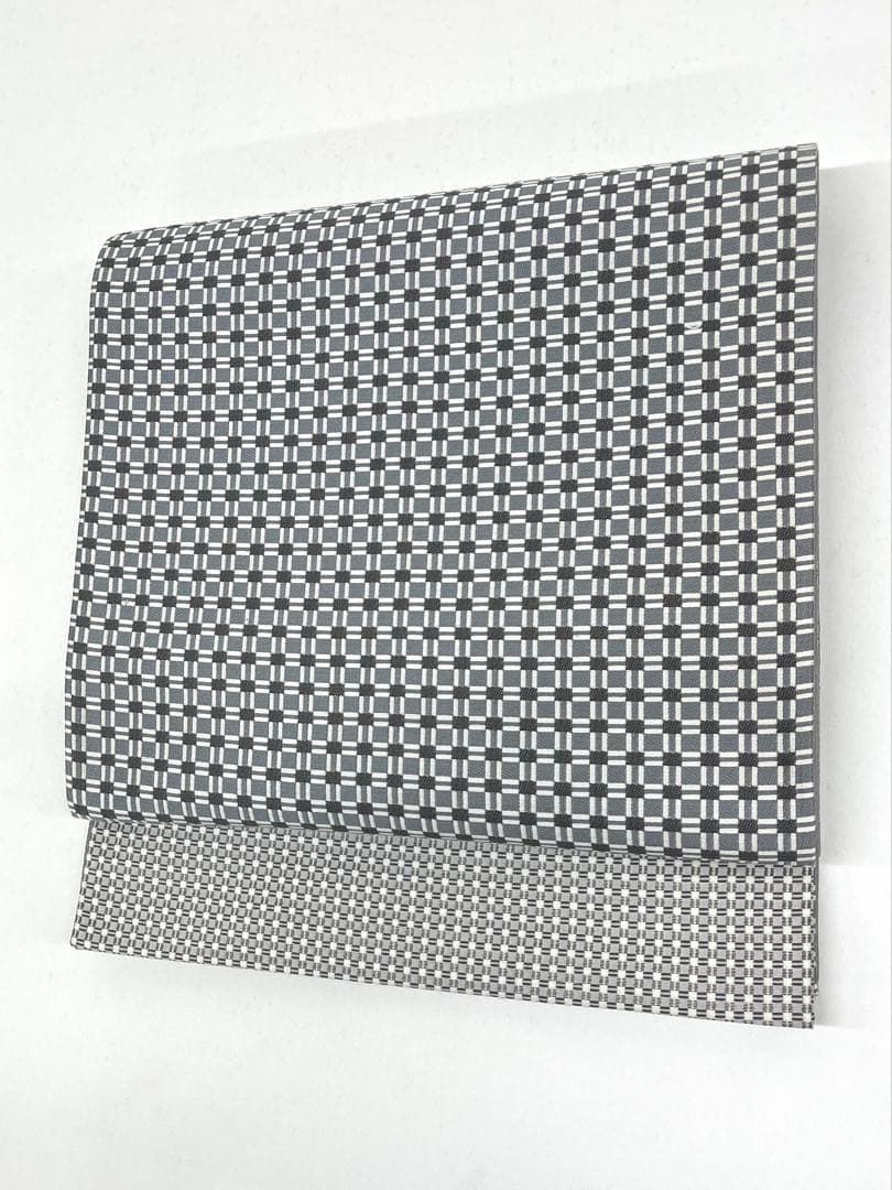 洒落袋帯 幾何学模様 正絹 六通 D166 - メルカリ