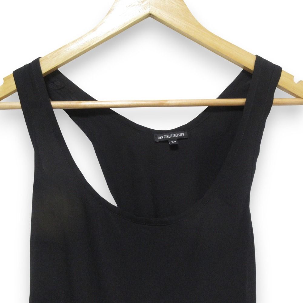 美品 ANN DEMEULEMEESTER アンドゥムルメステール 本人期 シルク100