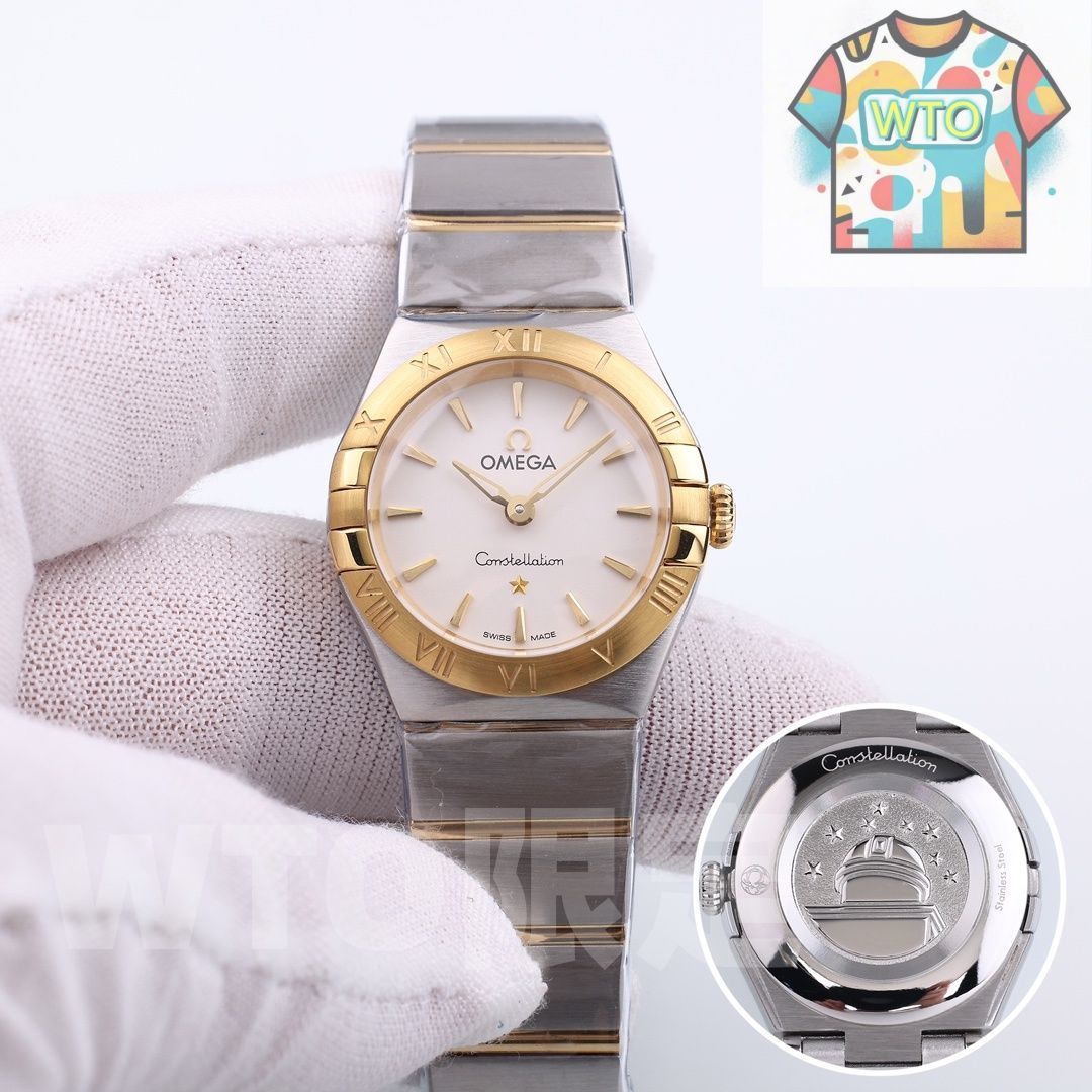 OMEGA コンステレーション レディース オメガ「コンステレーション」2022年レディース腕時計、パステルカラー