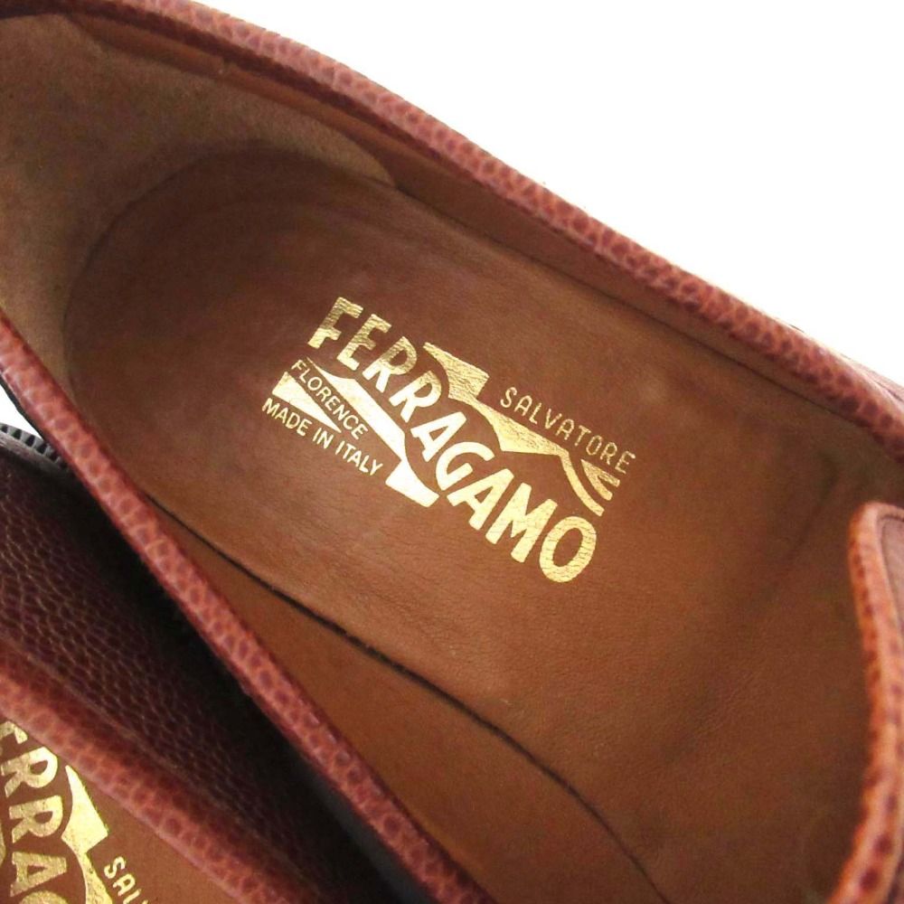 【美品・1回使用】サルヴァトーレ フェラガモ　ガンチーニローファー　ブラウン FERRAGAMO（フェラガモ） サルヴァトーレ ガンチーニ ローファー