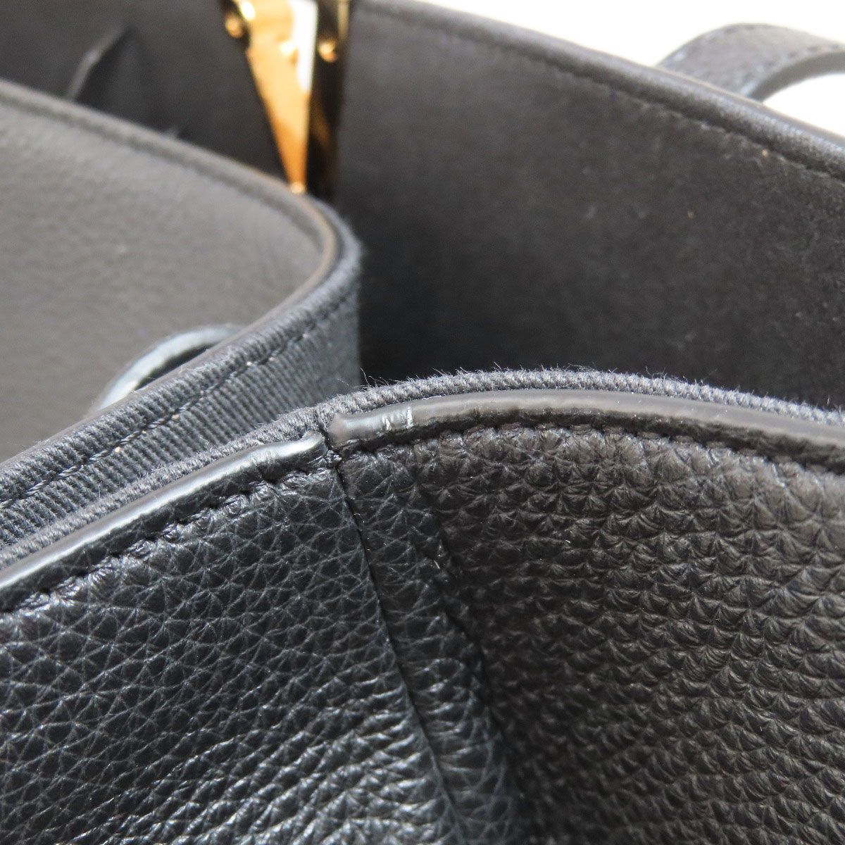 VERSACE ヴェルサーチ ロゴ トートバッグ カーフ レディース [中古