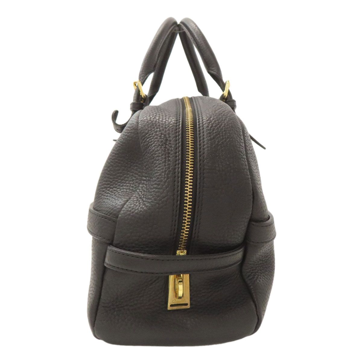 ADMJ エーディーエムジェイ ロゴ ボストンバッグ レザー レディース  