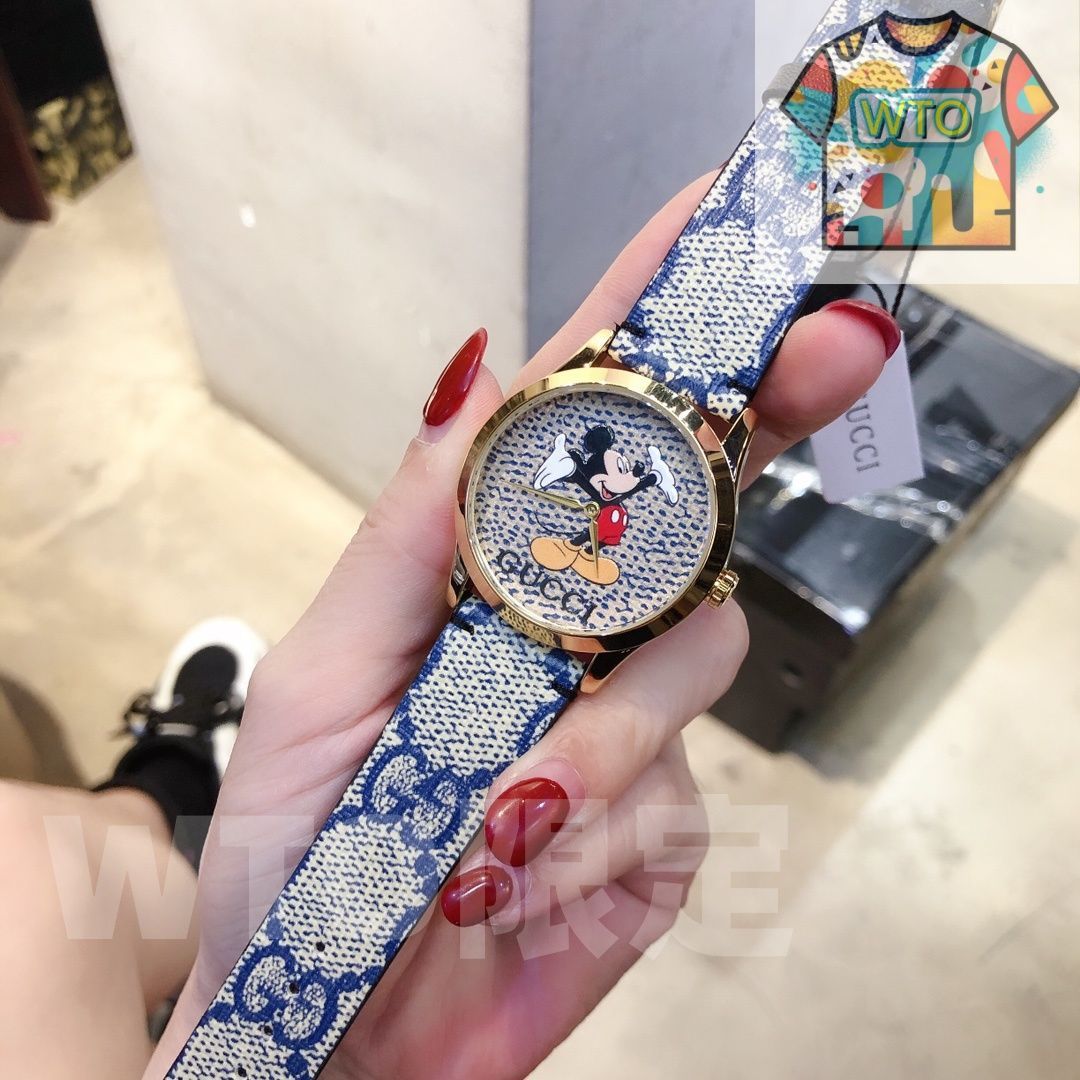 今日特価！Gucci【古】2020×Disney 最新コラボ限定版腕時計-WTO店名を