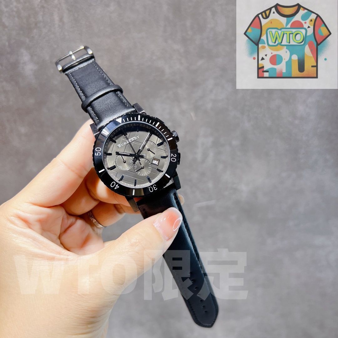 BURBERRY バーバリー メンズ腕時計 44mm｜セラミックベゼル×6針