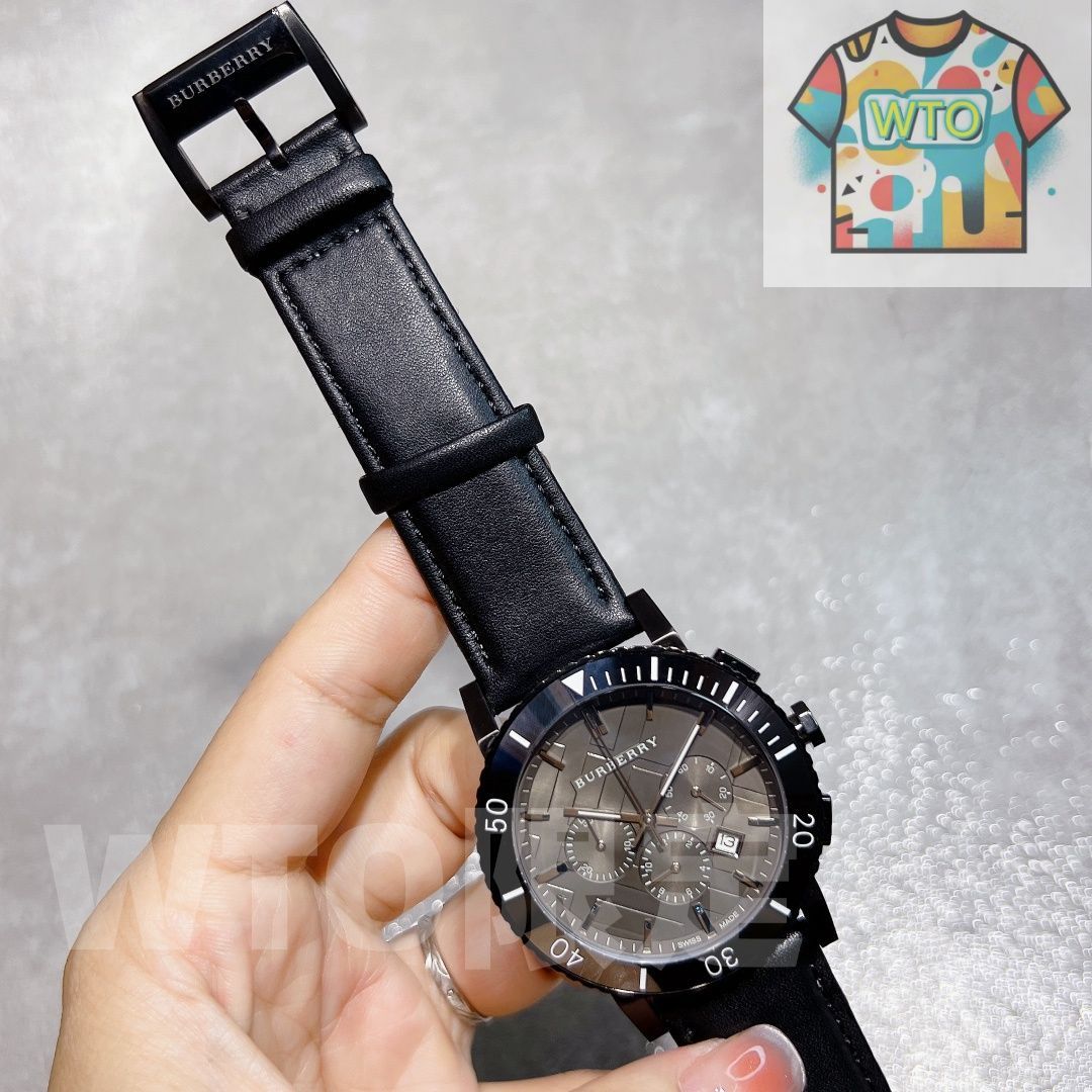 BURBERRY バーバリー メンズ腕時計 44mm｜セラミックベゼル×6針