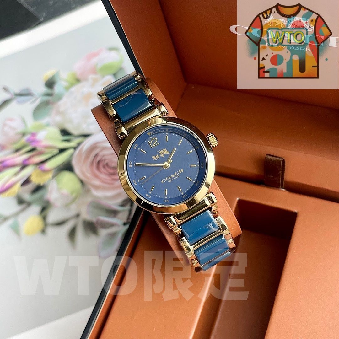COACH コーチ レディース腕時計 30mm｜セラミックベルト×クオーツ