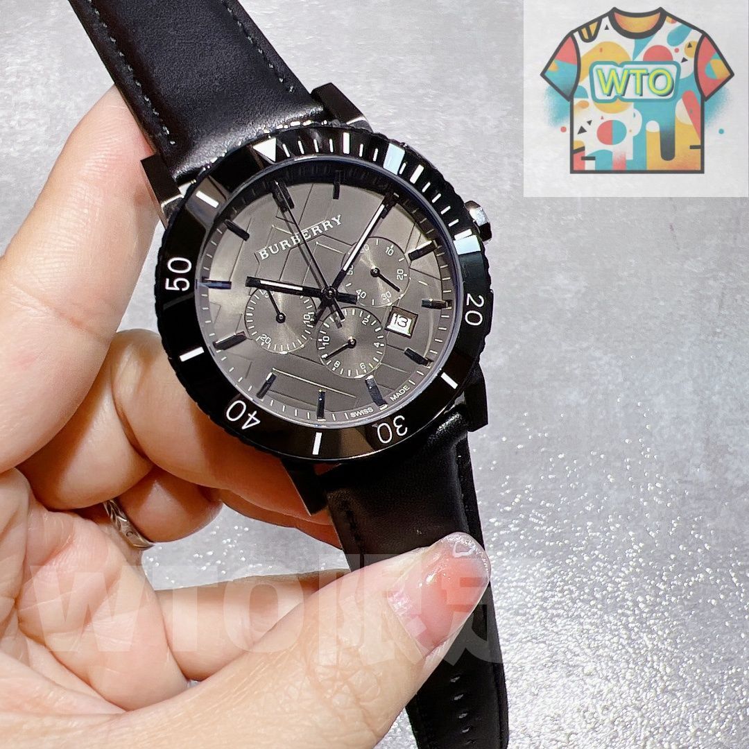 BURBERRY バーバリー メンズ腕時計 44mm｜セラミックベゼル×6針