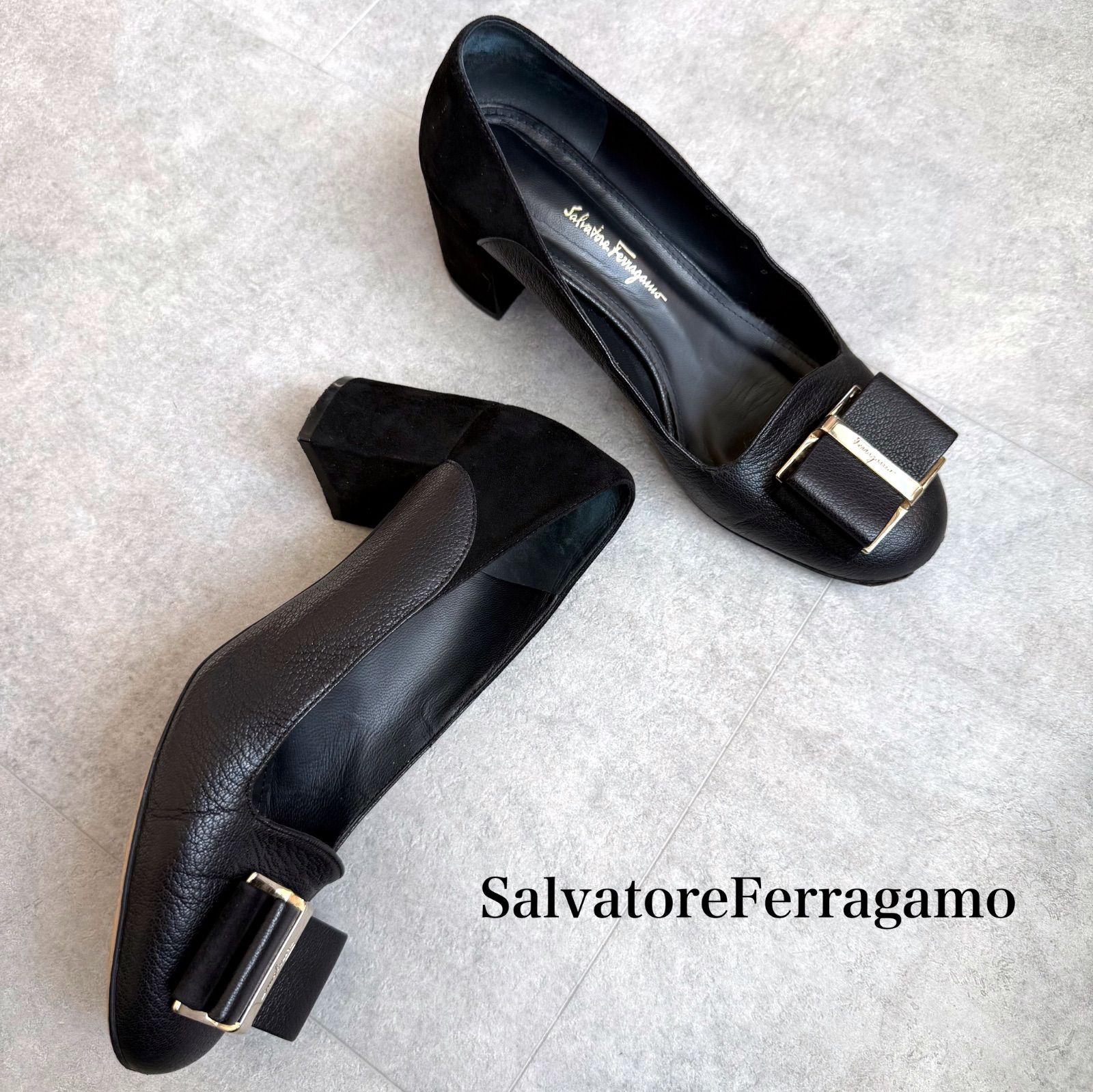 SalvatoreFerragamo サルヴァトーレフェラガモ ヴァラリボン パンプス