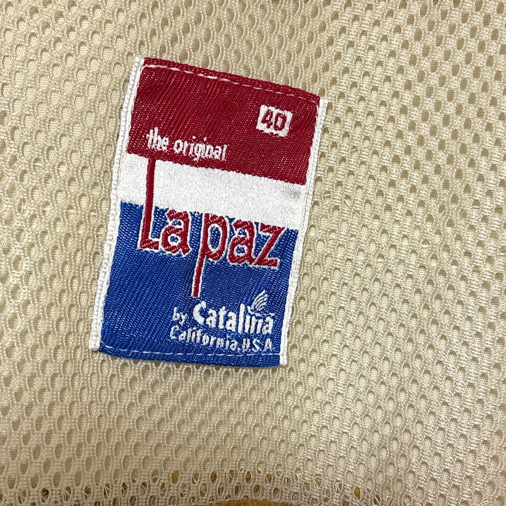 Catalina La Paz】 70～80s PRIDEジップ トビウオ柄 カップショルダー