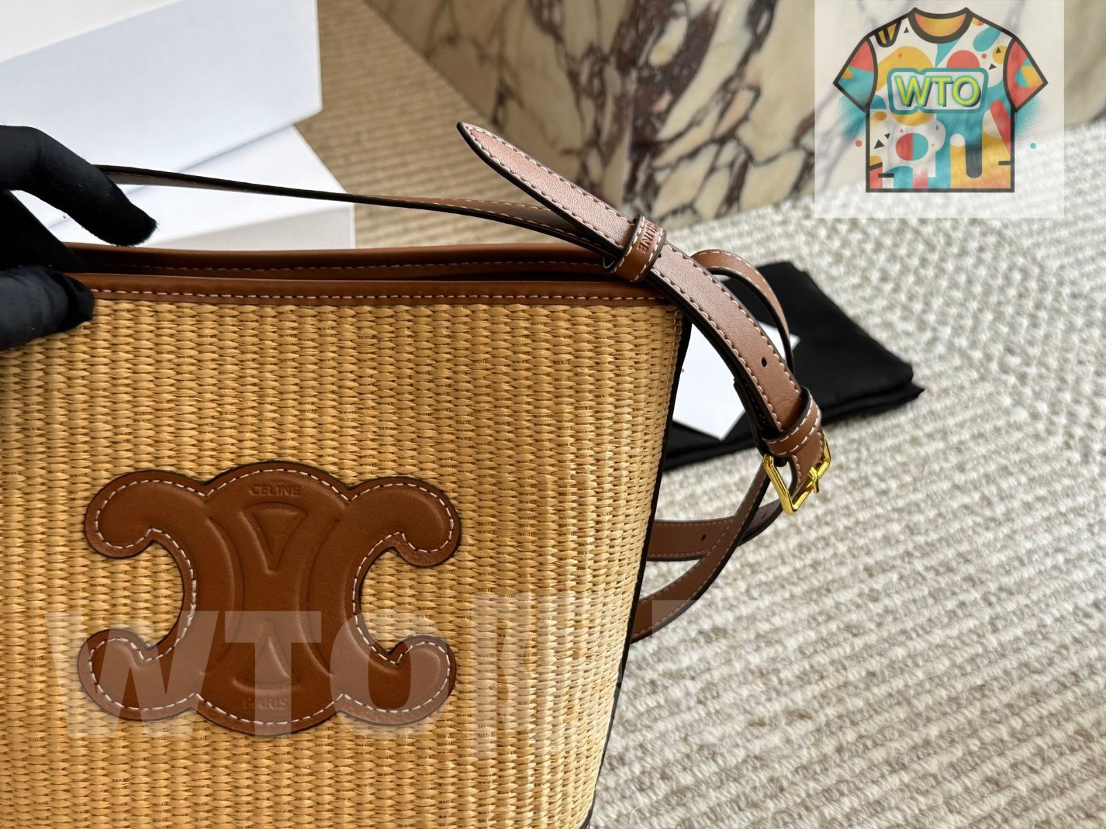 今日特価】Celine セリーヌ アップグレードモデル ストロー バケット