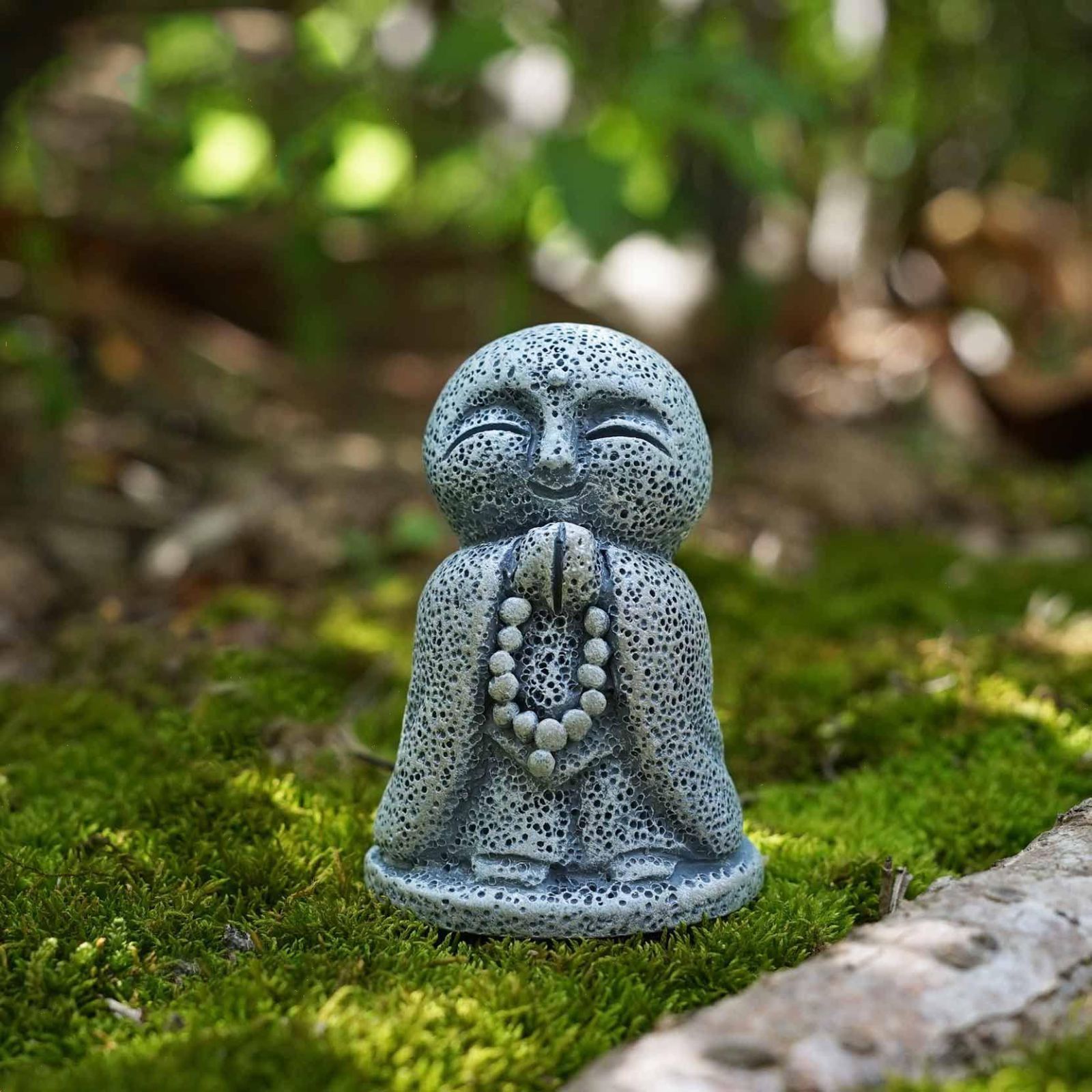 特価商品】幸せ願い縁の良いおきもお かわいい御影石 お地蔵さんセット