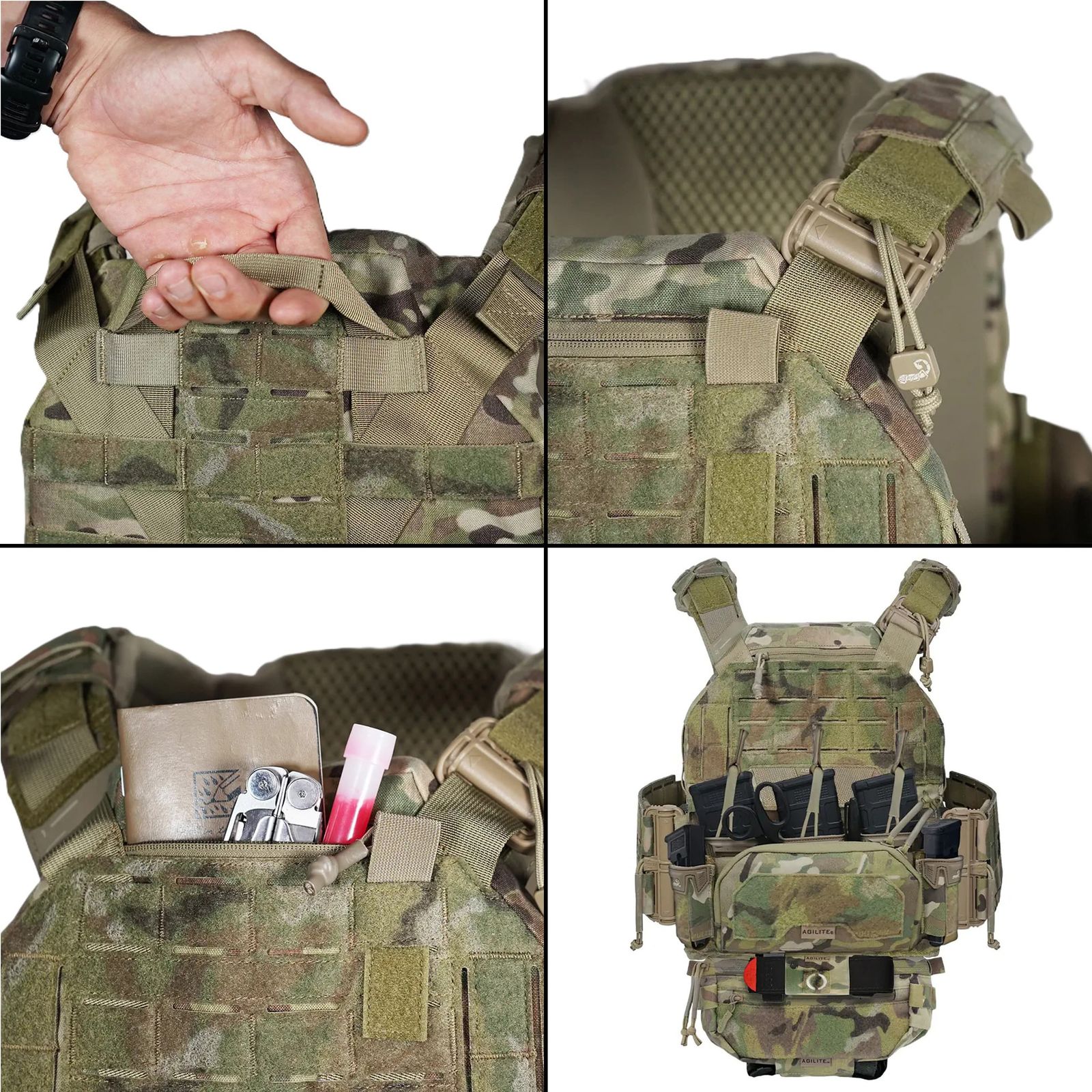 AGILITE プレートキャリア K-ZERO SF クイックリリース付き 薄型