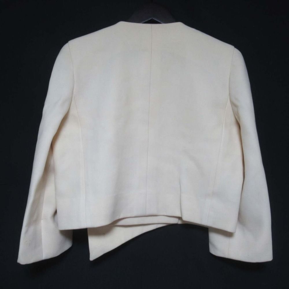 pierre cardin - 良品 60-70s pierre cardin ピエールカルダン ヴィンテージ コーンスタッズ スナップボタン デザイン ノーカラージャケット アイボリー レディース 古着 中古 USED 良品 60-70s pierre cardin ピエールカルダン ヴィンテージ コーン