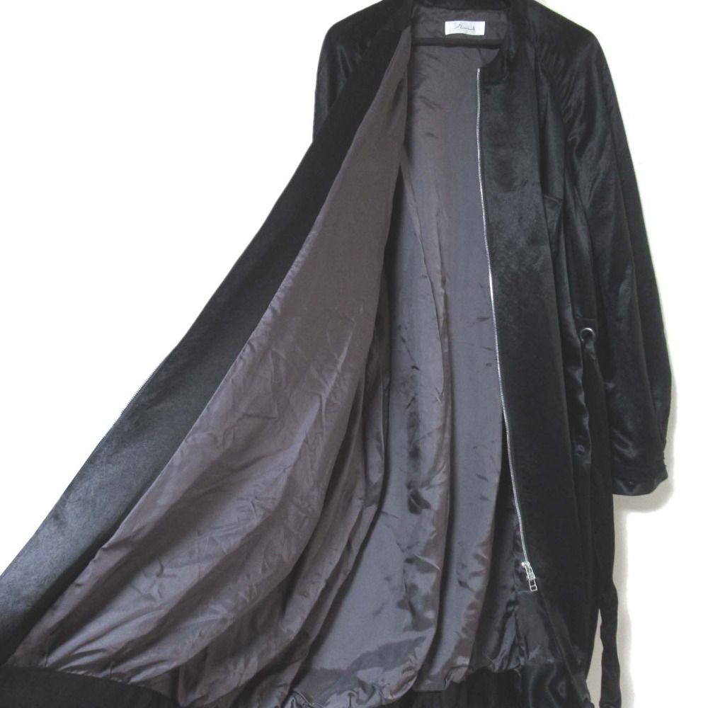 美品 TTAGGG rin リン 錦鯉 バック刺繍 ジップアップ サテン ノー