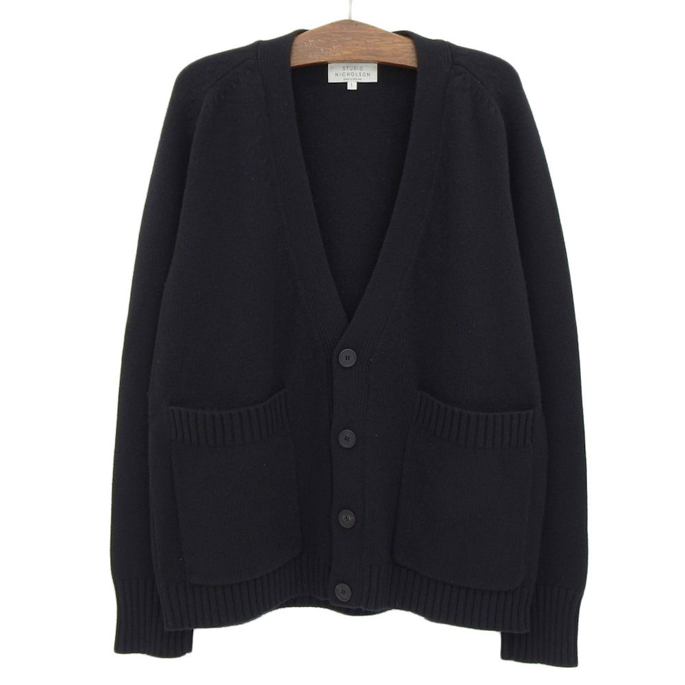 UNISEX 美品 STUDIO NICHOLSON ブラック ニット S KNITWEAR | STUDIO