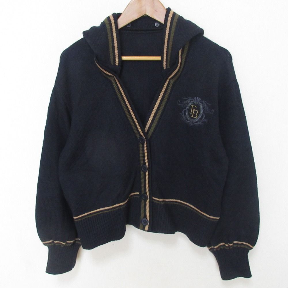 FOXEY NEW YORK - 良品 23年商品 FOXEY NEW YORK フォクシー ニューヨーク × 花より男子 Campus Cardigan ニットカーディガン 43837 サイズ40 ネイビー レディース 古着 中古 USED 良品 23年商品 FOXEY NEW YORK フォクシー ニューヨーク × 花より男子