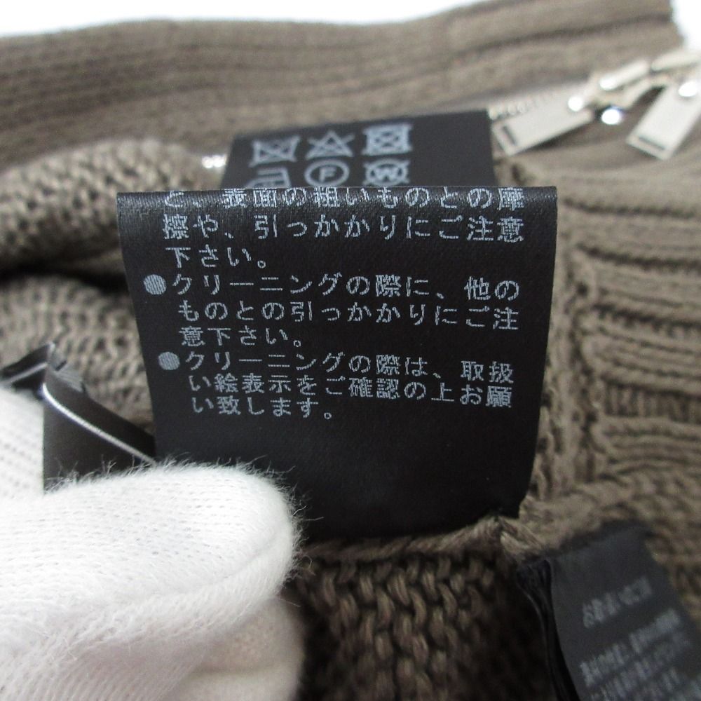 良品 FOXEY フォクシー Knit Parka Earth Tone リネン100％ ジップ