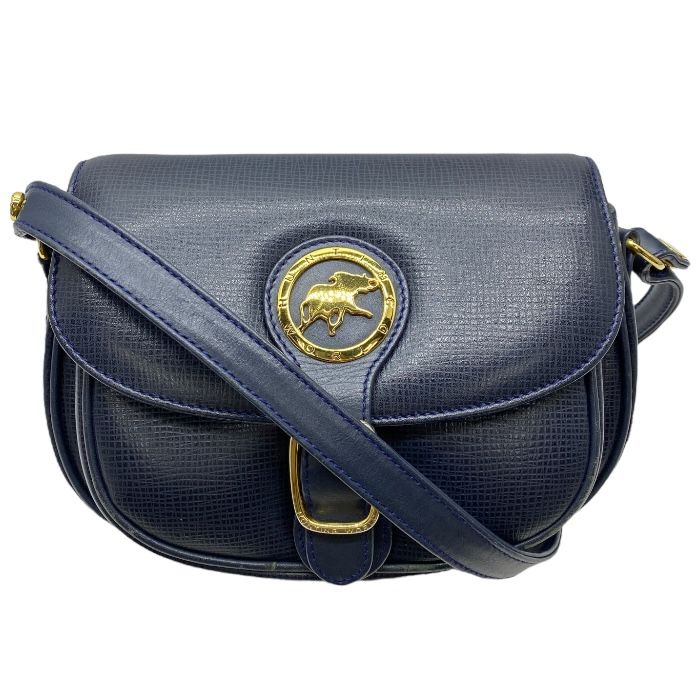 k*u様 Hunting World ショルダーバッグ ネイビー ハンティングワールド ショルダーバッグ 肩掛け 斜め掛け ロゴ レザー