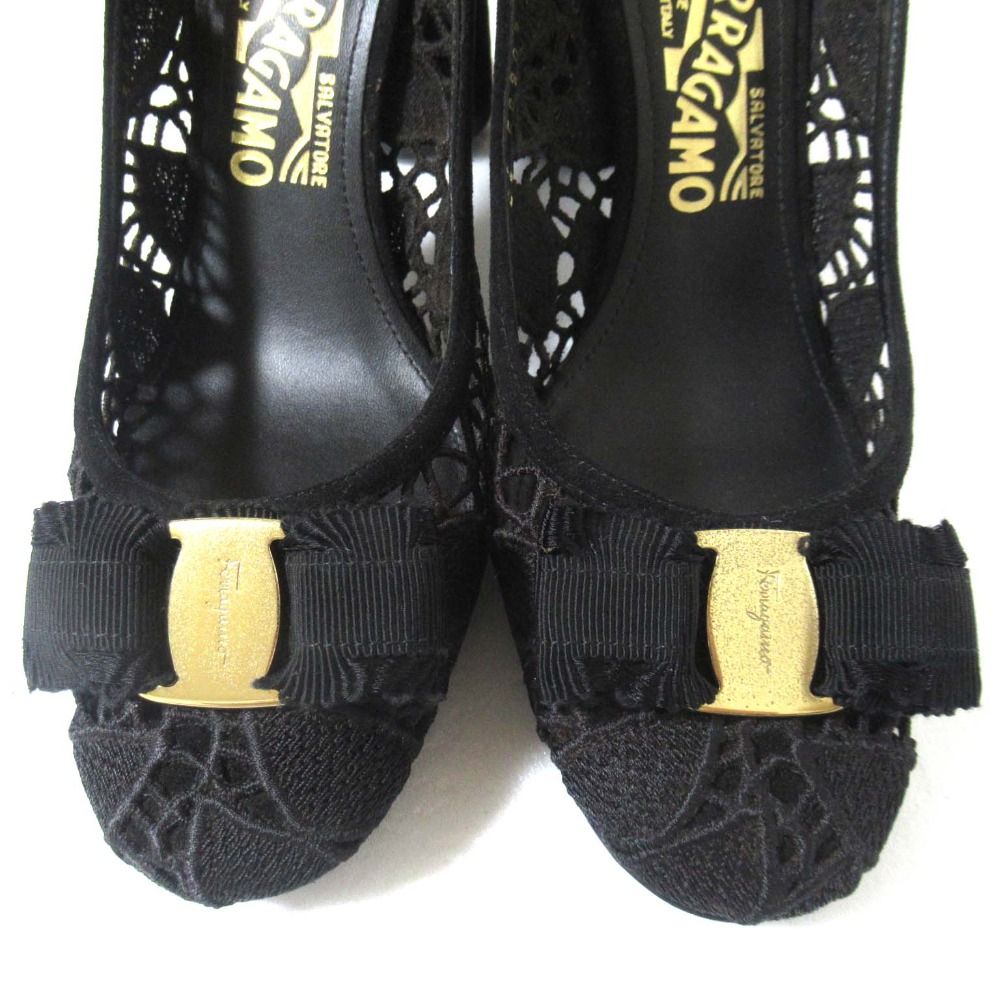 美品 Salvatore Ferragamo サルヴァトーレフェラガモ ヴァラリボン