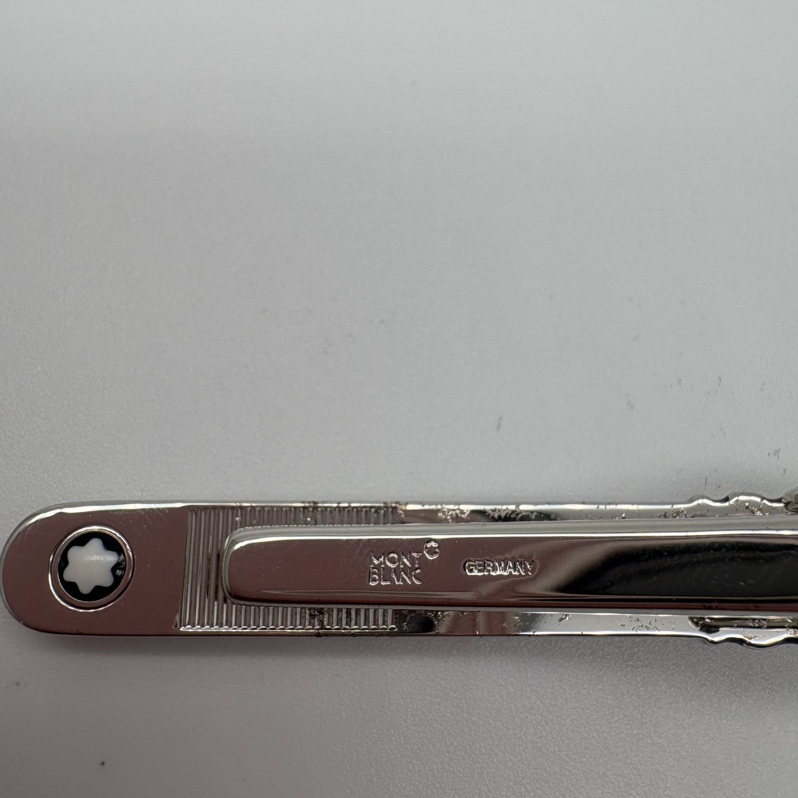 MONTBLANC モンブラン ブラック×シルバー ネクタイピン【K103】 - メルカリ