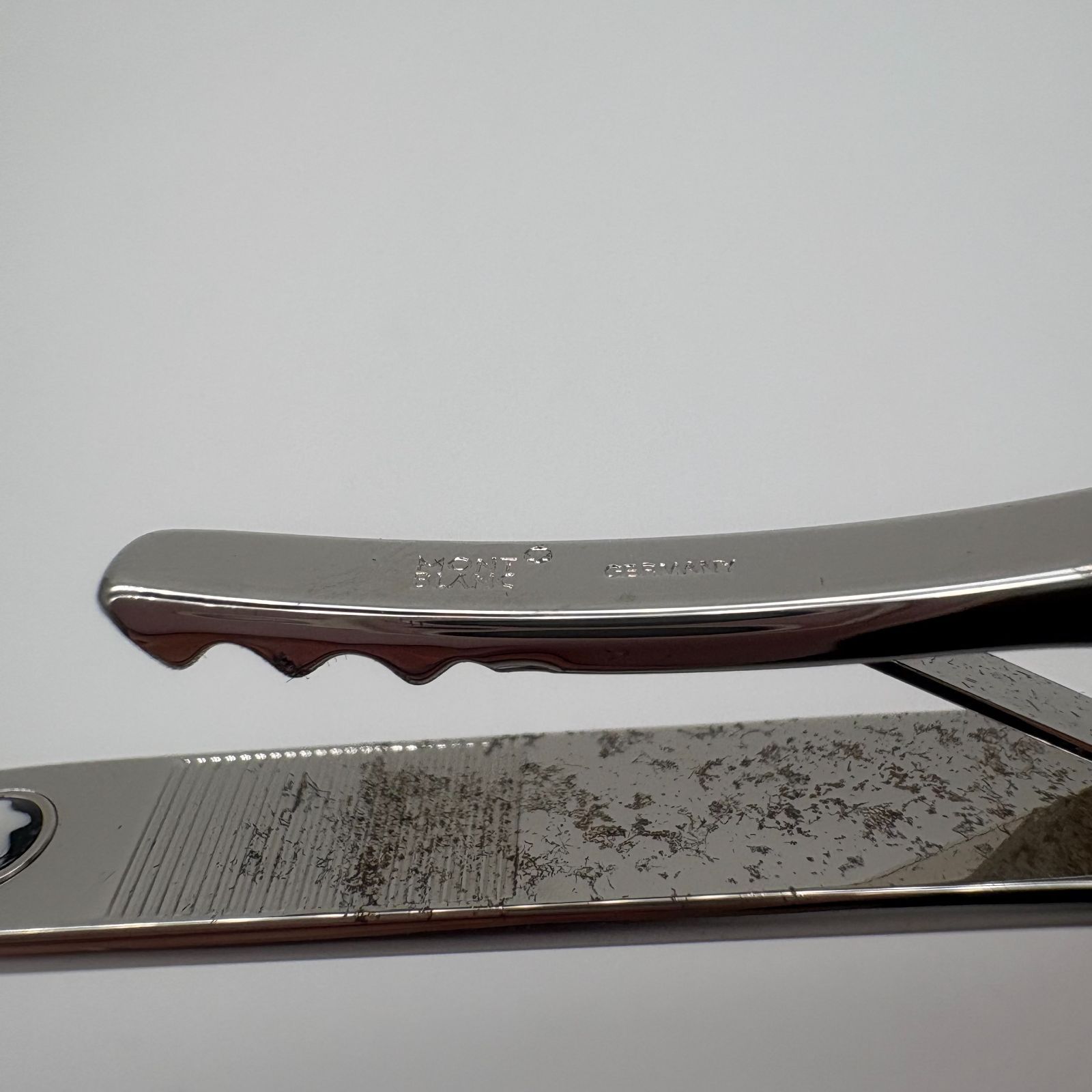 MONTBLANC モンブラン ブラック×シルバー ネクタイピン【K103】 - メルカリ