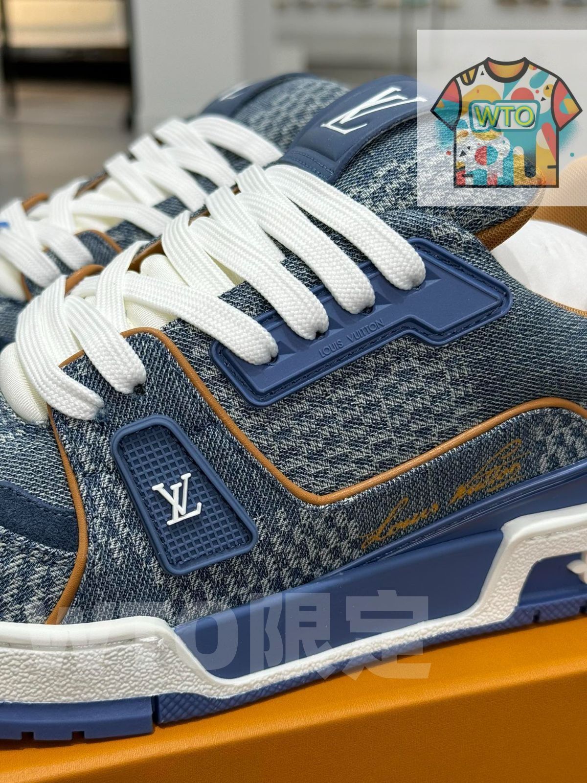 LOUIS VUITTON チェック柄スニーカー 新品未使用 Louis Vuitton Trainer カラー カラー-キャンバスサザンチェック｜本日