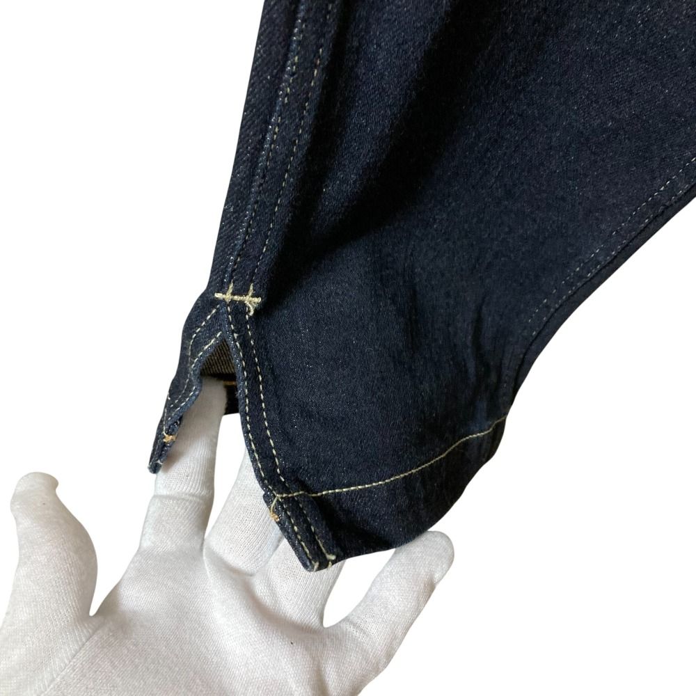 美品 45R フォーティファイブアール ライ麦ストレッチデニムの桃比女