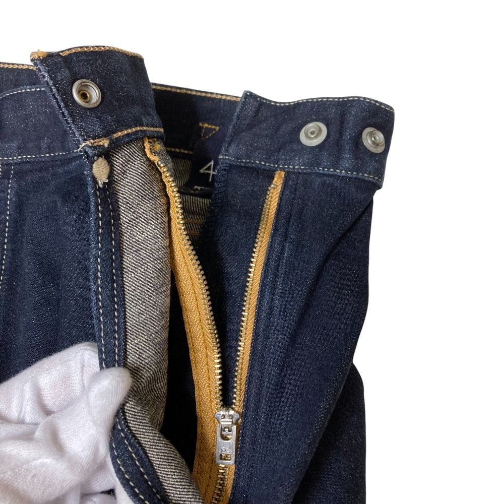 美品 45R フォーティファイブアール ライ麦ストレッチデニムの桃比女