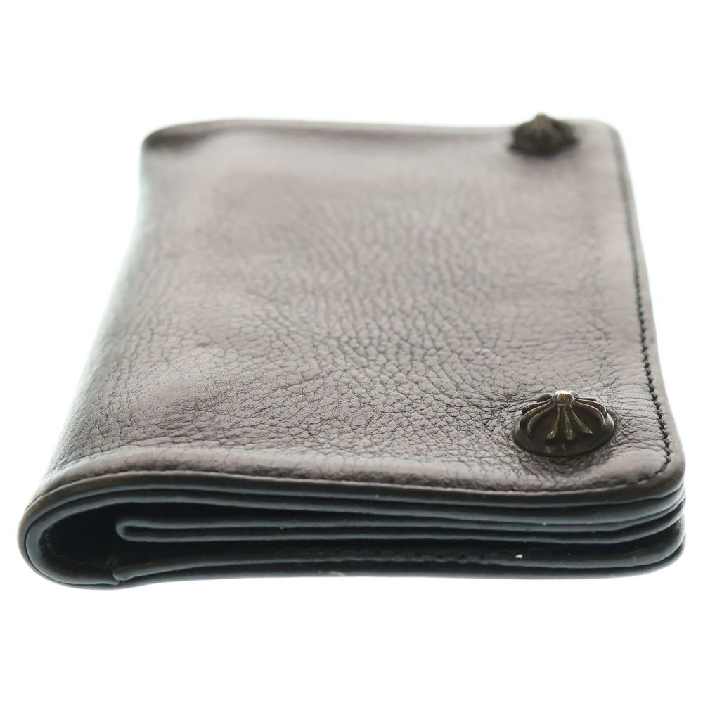 CHROME HEARTS 1ZIP クロスボールウォレット クロムハーツ クロスボールボタンレザーウォレット財布 クロムハーツ