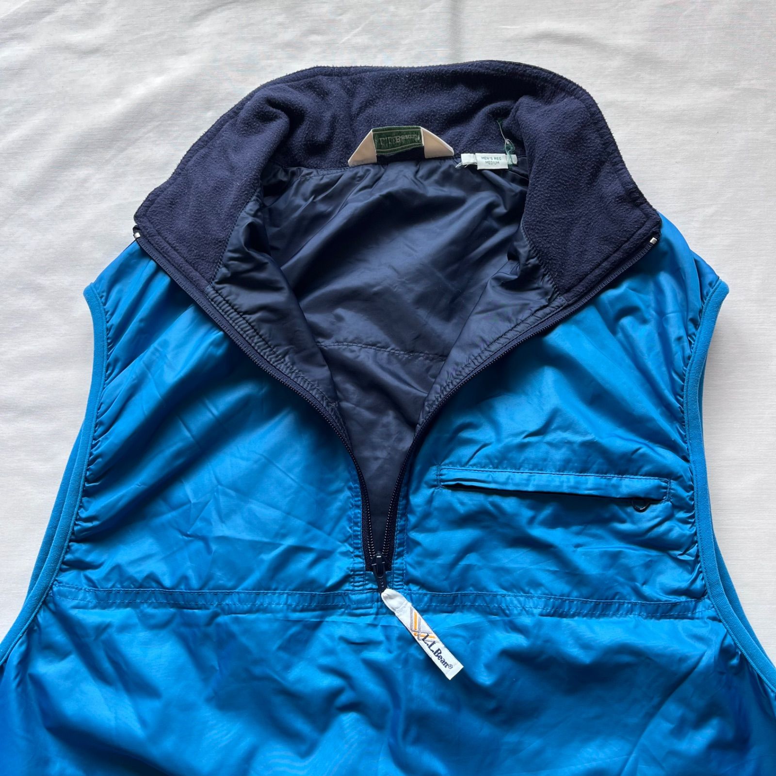 llbean エルエルビーン ナイロンベスト 90s 00s ハーフzip パフボール