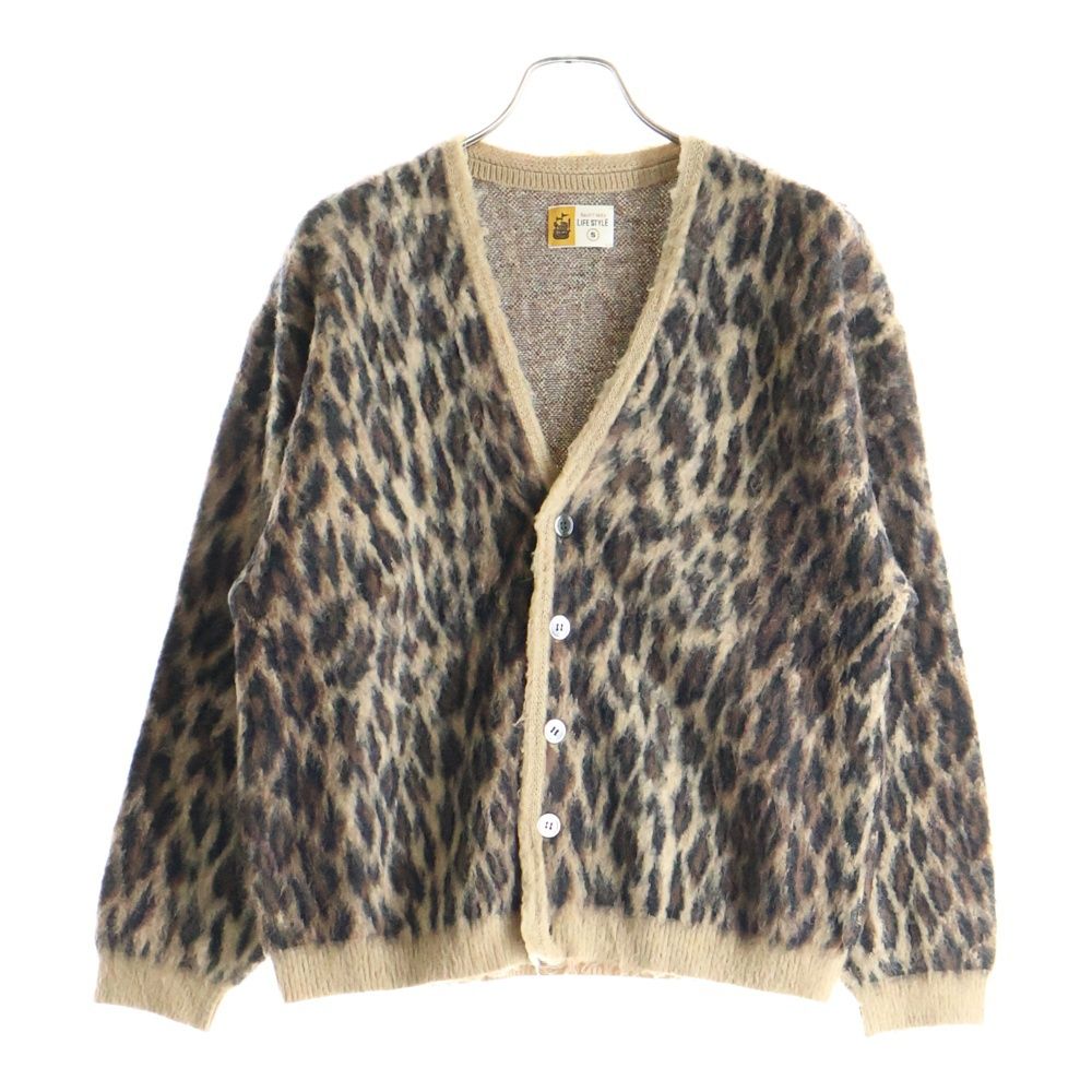 SAINT MICHAEL (セントマイケル) 24AW MOHAIR CARDIGAN レオパード