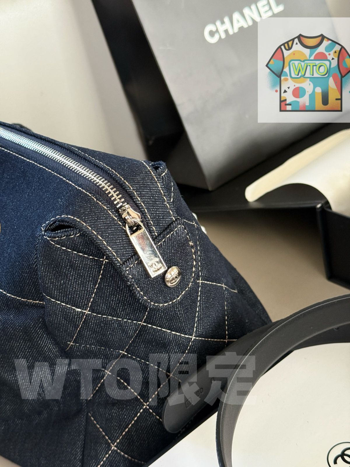 CHANEL シャネル　ビンテージ加工デニム　ボーダー 渋谷並木橋店】2024年プレコレクション CHANEL シャネル デニムパンツ