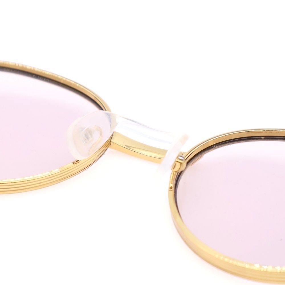 最高 GUCCI (グッチ) ロゴ刻印 ボストンフレーム カラーレンズ