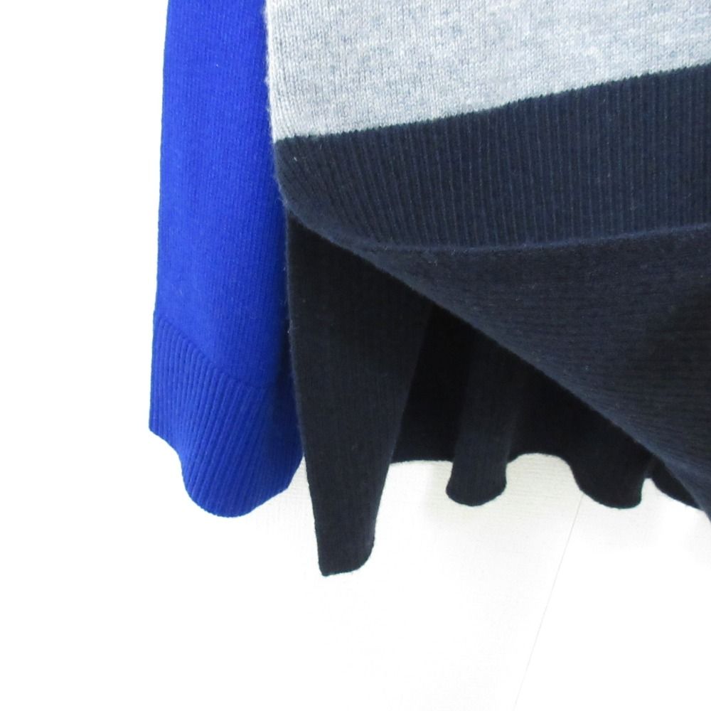 美品 24SS ENFOLD エンフォルド BI‐COLOR BOX-PULLOVER ニットセーター