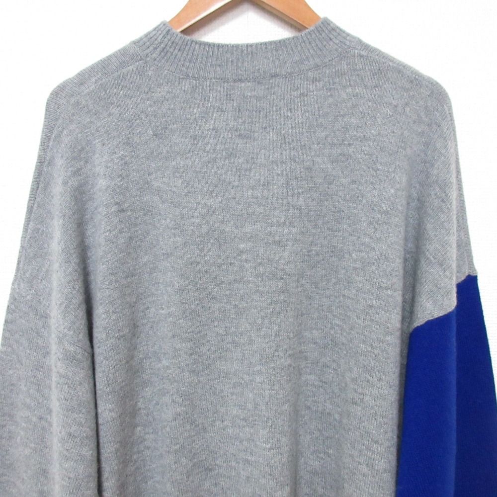 美品 24SS ENFOLD エンフォルド BI‐COLOR BOX-PULLOVER ニットセーター