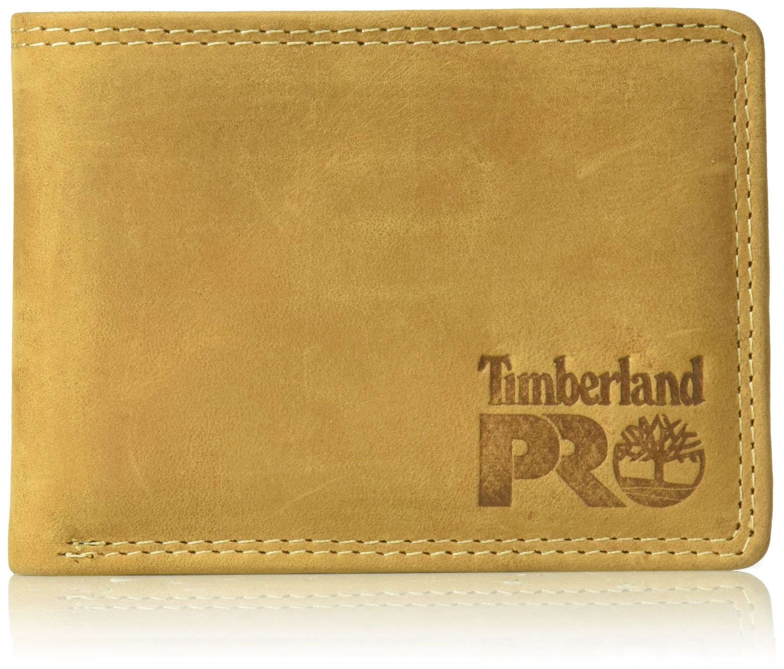 Timberland PRO Men's Leather RFID Wallet with Removable Flip Pocket Card Carrier， Wheat/Pullman， One Size [ウィート/プルマン。] [One Size]