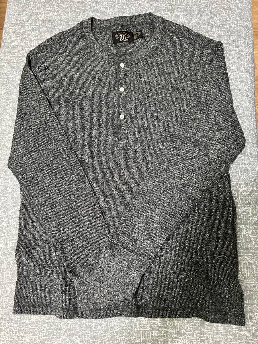 RRL(ダブルアールエル) ガーメントダイング ワッフルニット ヘンリー