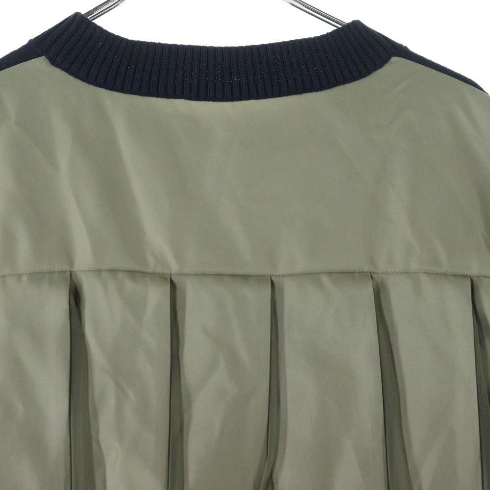 Sacai (サカイ) Nylon Twill X Knit Pullover ナイロン ツイル